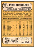 1968 Topps #516 Pete Mikkelsen Cubs Signed Autographed 509533