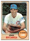 1968 Topps #542 John Boccabella Cubs Signed Autographed 509540