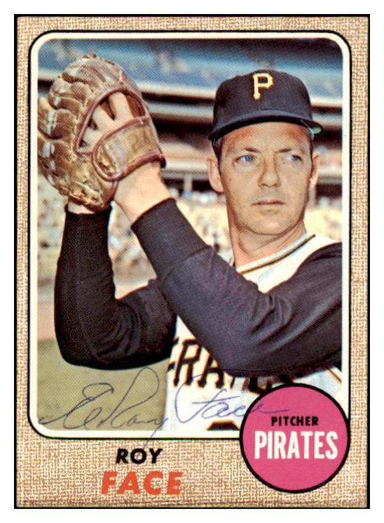 1968 Topps #198 Roy Face Pirates Signed Autographed 509559