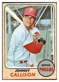 1968 Topps #415 Johnny Callison Phillies Signed Autographed 509566