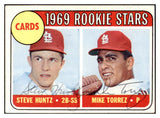 1969 Topps #136 Steve Huntz Mike Torrez Signed Autographed 509583