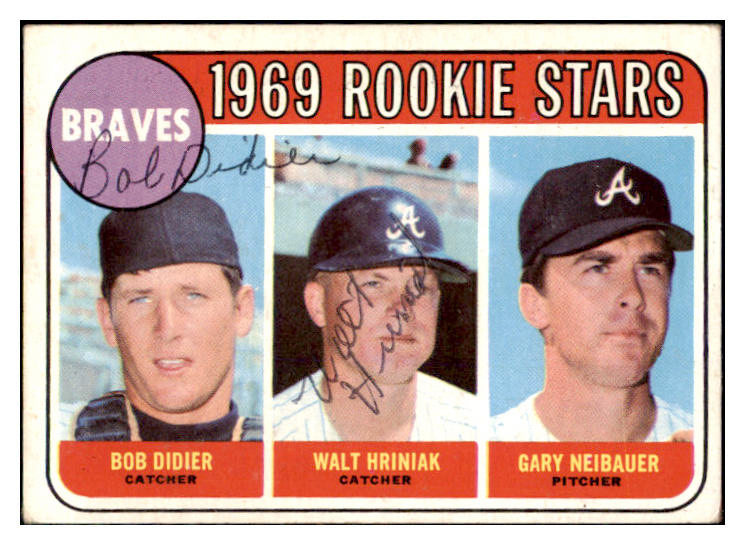 1969 Topps #611 Bob Didier Walt Hriniak Signed Autographed 509587