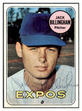 1969 Topps #092 Jack Billingham Expos Signed Autographed 509611