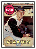 1969 Topps #104 Steve Blass Pirates Signed Autographed 509615