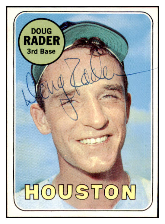 1969 Topps #119 Doug Rader Astros Signed Autographed 509620