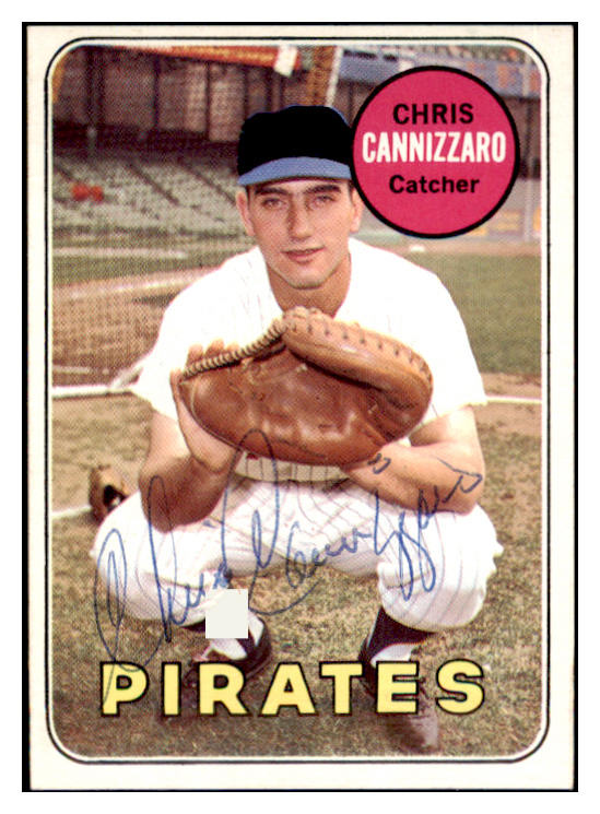 1969 Topps #131 Chris Cannizzaro Pirates Signed Autographed 509625