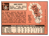 1969 Topps #139 Andy Kosco Dodgers Signed Autographed 509626