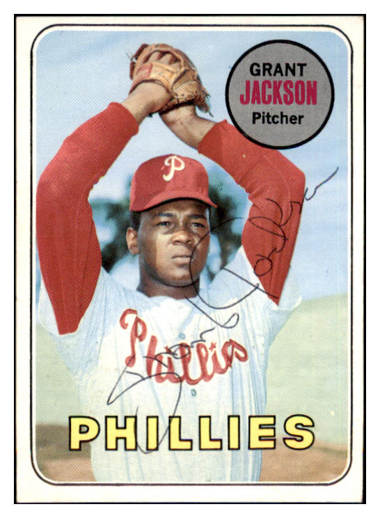 1969 Topps #174 Grant Jackson Phillies Signed Autographed 509633