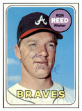 1969 Topps #177 Ron Reed Braves Signed Autographed 509634