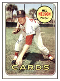 1969 Topps #181 Mel Nelson Cardinals Signed Autographed 509635