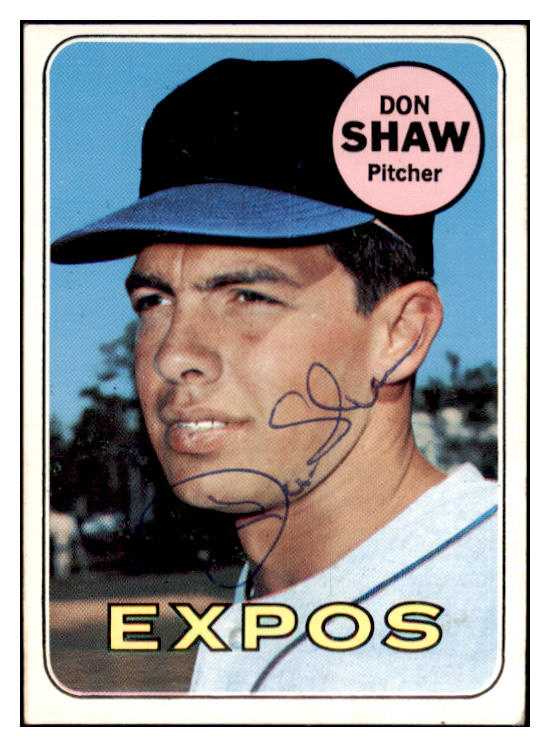 1969 Topps #183 Don Shaw Expos Signed Autographed 509637