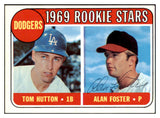 1969 Topps #266 Alan Foster Dodgers Signed Autographed 509661