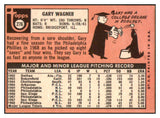 1969 Topps #276 Gary Wagner Phillies Signed Autographed 509666