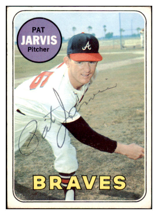 1969 Topps #282 Pat Jarvis Braves Signed Autographed 509668