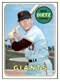 1969 Topps #293 Dick Dietz Giants Signed Autographed 509671