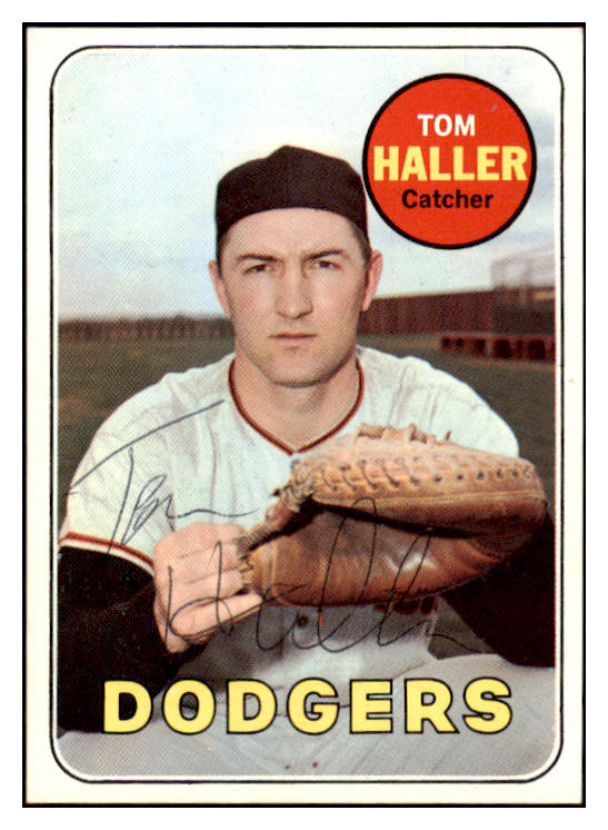 1969 Topps #310 Tom Haller Dodgers Signed Autographed 509677