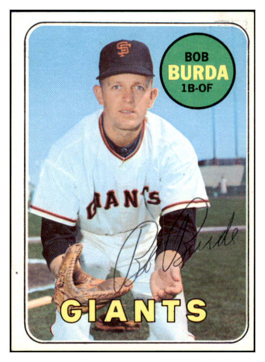 1969 Topps #392 Bob Burda Giants Signed Autographed 509694