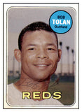 1969 Topps #448 Bob Tolan Reds Signed Autographed 509706