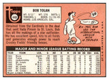 1969 Topps #448 Bob Tolan Reds Signed Autographed 509706