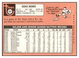 1969 Topps #487 Denis Menke Astros Signed Autographed 509713