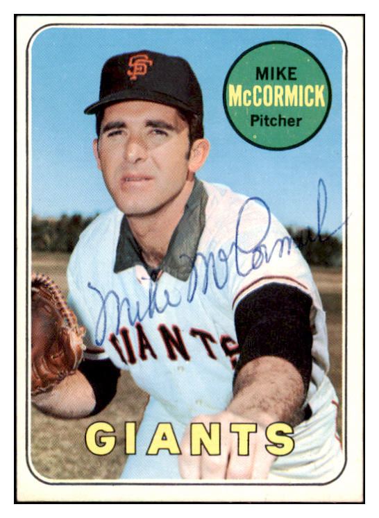 1969 Topps #517 Mike Mccormick Giants Signed Autographed 509722