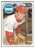 1969 Topps #635 George Culver Reds Signed Autographed 509738