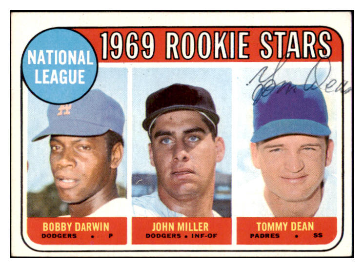 1969 Topps #641 Tommy Dean Padres Signed Autographed 509739