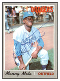 1970 Topps #157 Manny Mota Dodgers Signed Autographed 509754