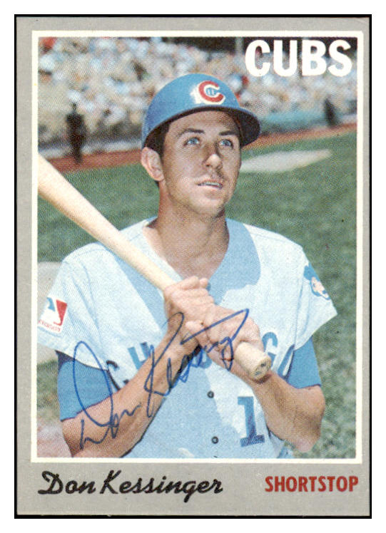 1970 Topps #080 Don Kessinger Cubs Signed Autographed 509763