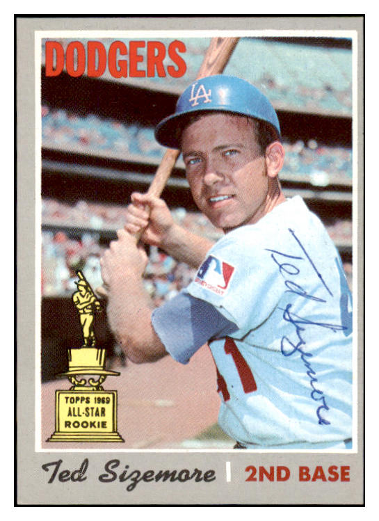 1970 Topps #174 Ted Sizemore Dodgers Signed Autographed 509766