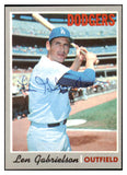 1970 Topps #204 Len Gabrielson Dodgers Signed Autographed 509768