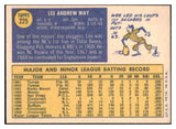 1970 Topps #225 Lee May Reds Signed Autographed 509769