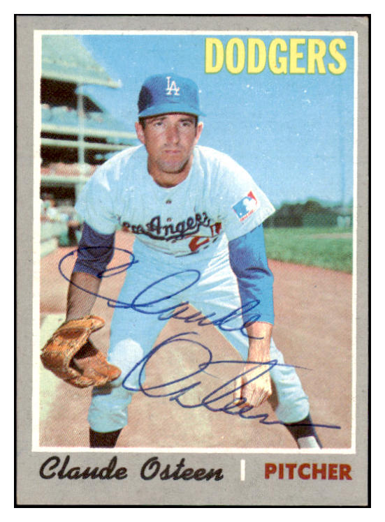 1970 Topps #260 Claude Osteen Dodgers Signed Autographed 509770