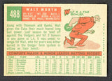 1959 Topps #488 Walt Moryn Cubs Signed Autographed 509777