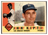 1960 Topps #191 Johnny Klippstein Dodgers Signed Autographed 509786