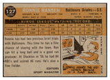 1960 Topps #127 Ron Hansen Orioles Signed Autographed 509788