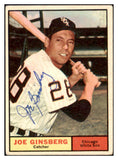 1961 Topps #079 Joe Ginsberg White Sox Signed Autographed 509789