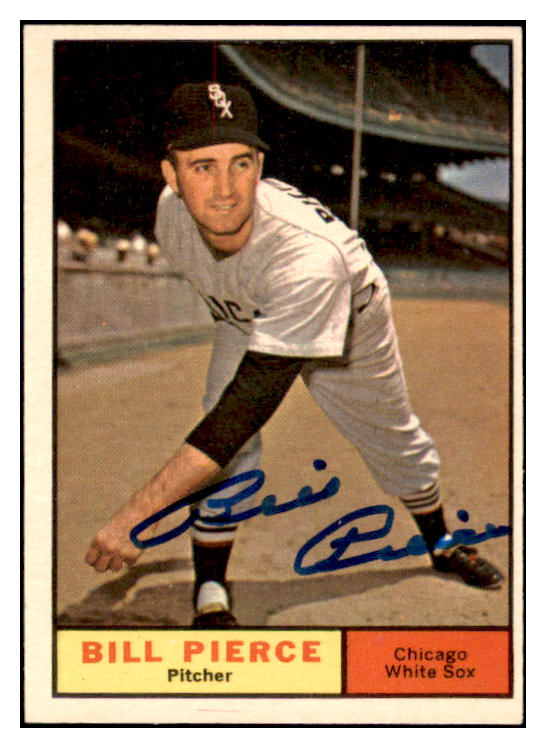 1961 Topps #205 Billy Pierce White Sox Signed Autographed 509790