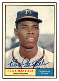 1961 Topps #164 Felix Mantilla Braves Signed Autographed 509793