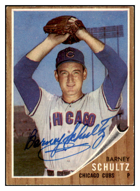 1962 Topps #089 Barney Schultz Cubs Signed Autographed 509795