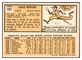 1963 Topps #453 Jake Wood Tigers Signed Autographed 509799