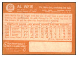 1964 Topps #168 Al Weis White Sox Signed Autographed 509800