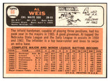 1966 Topps #066 Al Weis White Sox Signed Autographed 509804