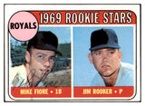 1969 Topps #376 Mike Fiore Royals Signed Autographed 509811