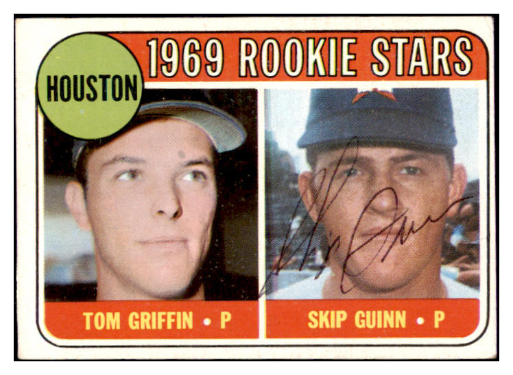 1969 Topps #614 Skip Guinn Astros Signed Autographed 509816