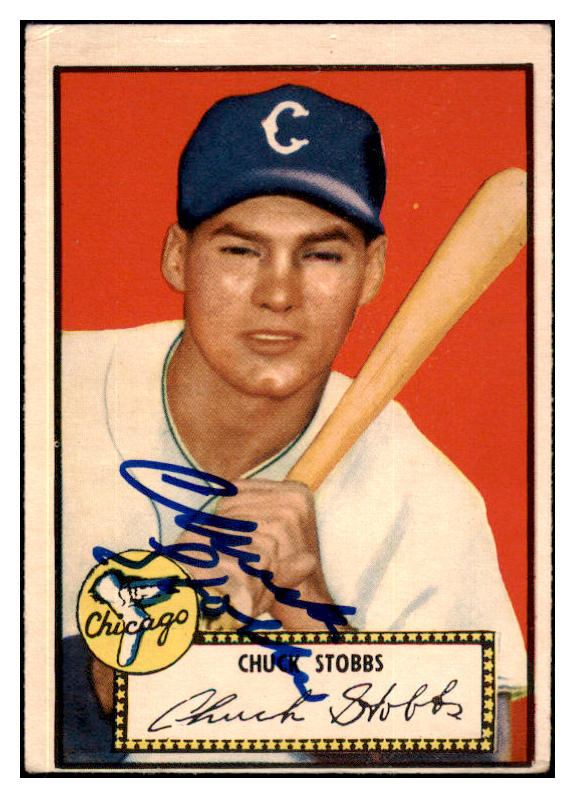 1952 Topps #062 Chuck Stobbs White Sox Signed Autographed 509862