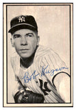 1953 Bowman #033 Bob Kuzava Yankees Signed Autographed 509865