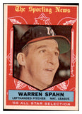 1959 Topps Baseball #571 Warren Spahn A.S. Braves EX 509877