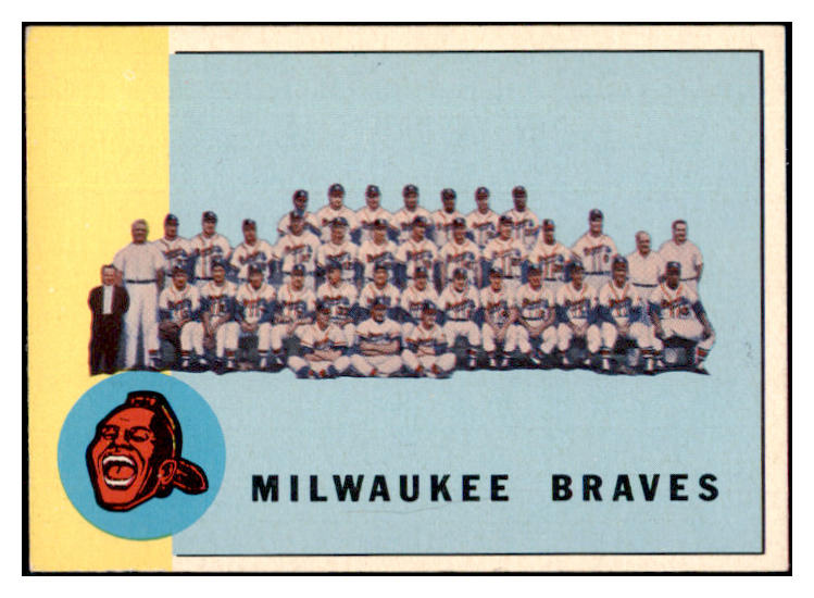 1963 Topps Baseball #503 Milwaukee Braves Team EX-MT 509893