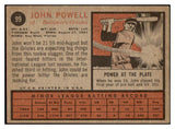 1962 Topps Baseball #099 Boog Powell Orioles EX-MT 509943